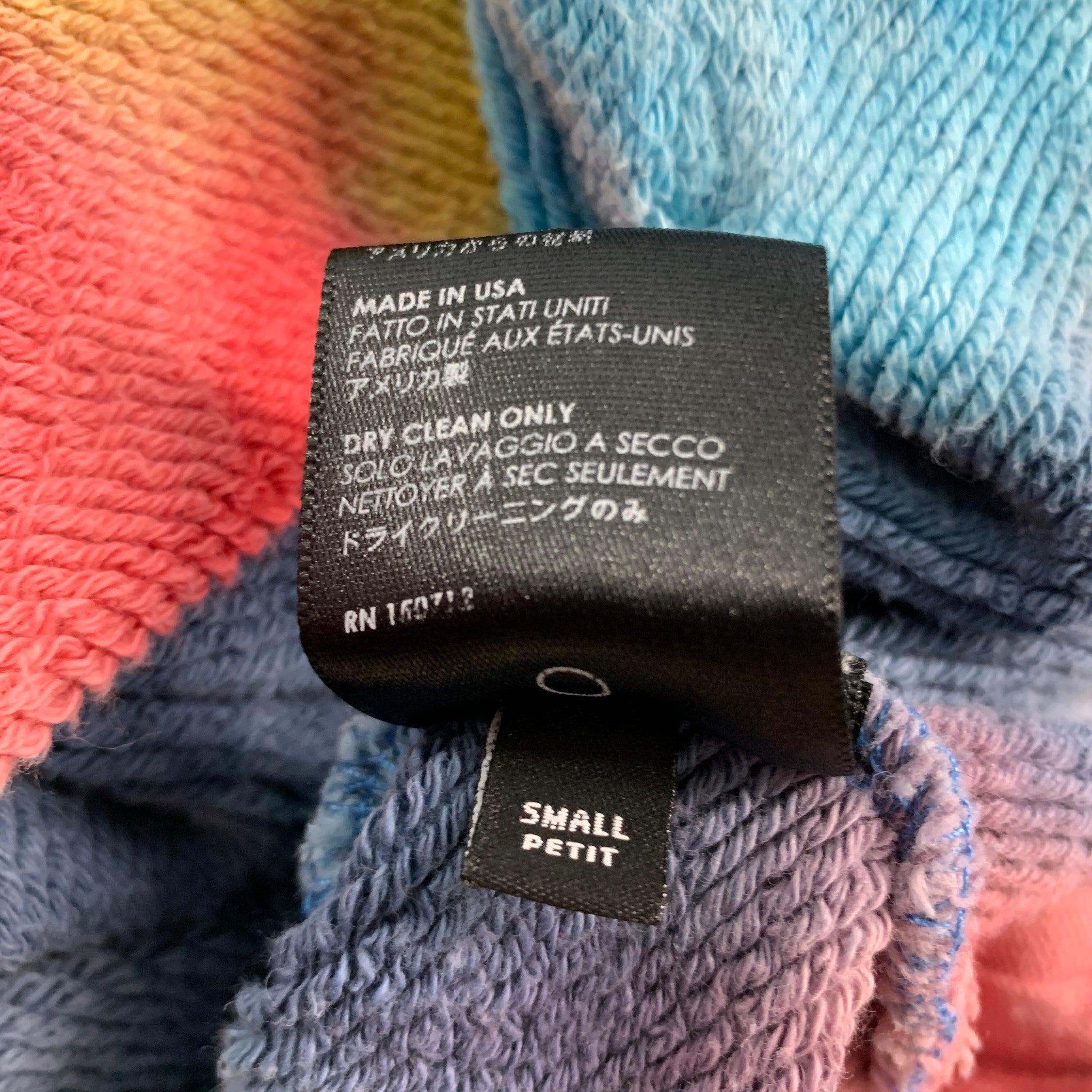 AMIRI Size S Multi-Color Tie Dye Cotton Hoodie Sweatshirt For Sale 5