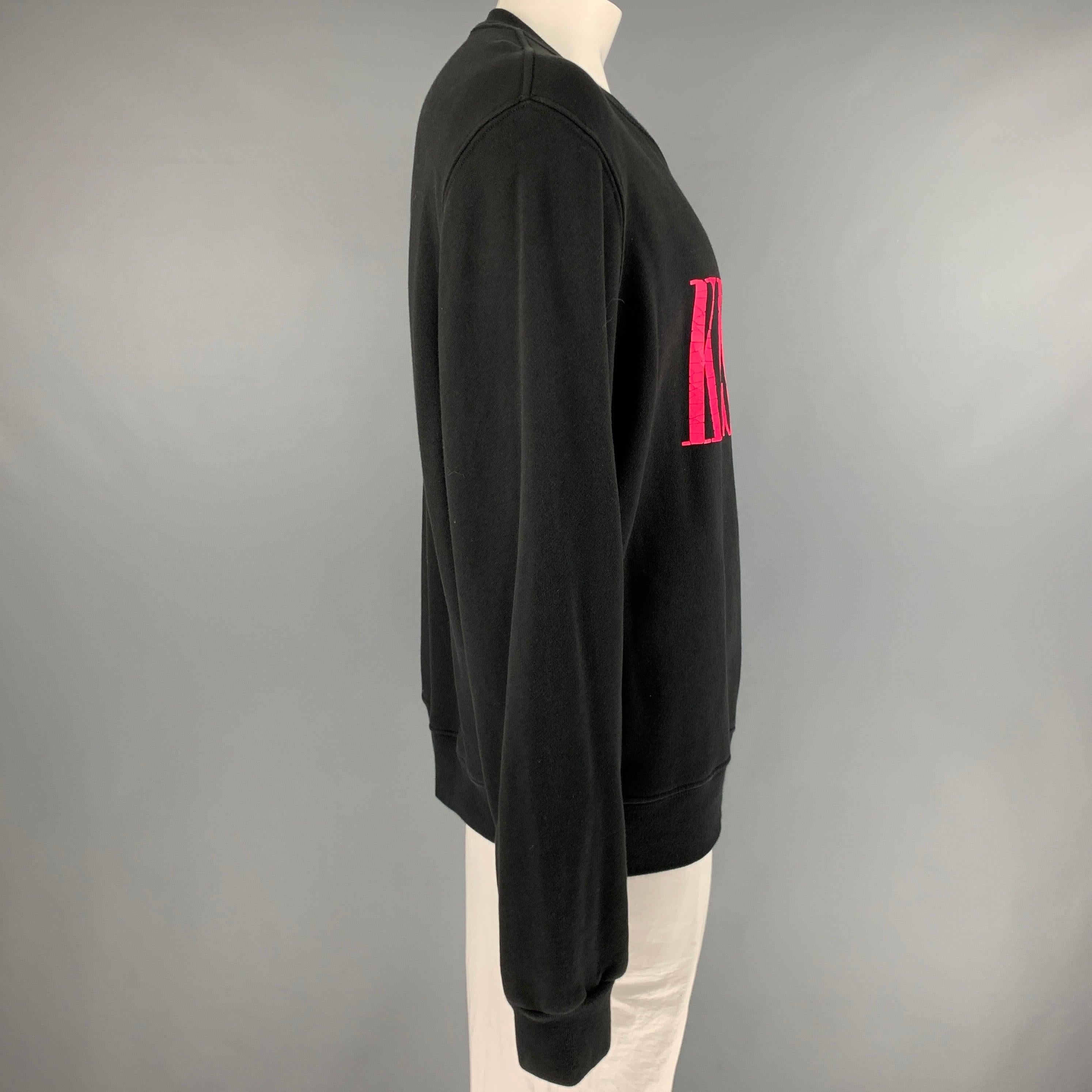AMIRI sweatshirt
in a black cotton fabric featuring 