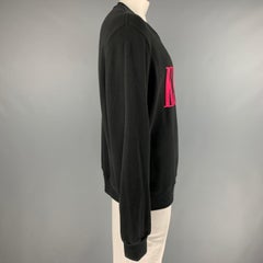 AMIRI Size XL Black Graphic Cotton Crew-Neck Sweatshirt