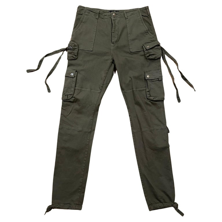 Amiri Tactical Olive Green Cargo Trousers For Sale at 1stDibs