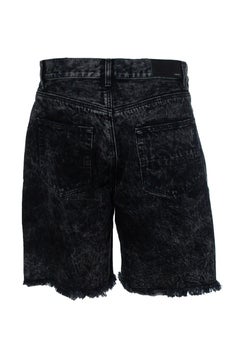 Amiri, Trasher denim shorts in black