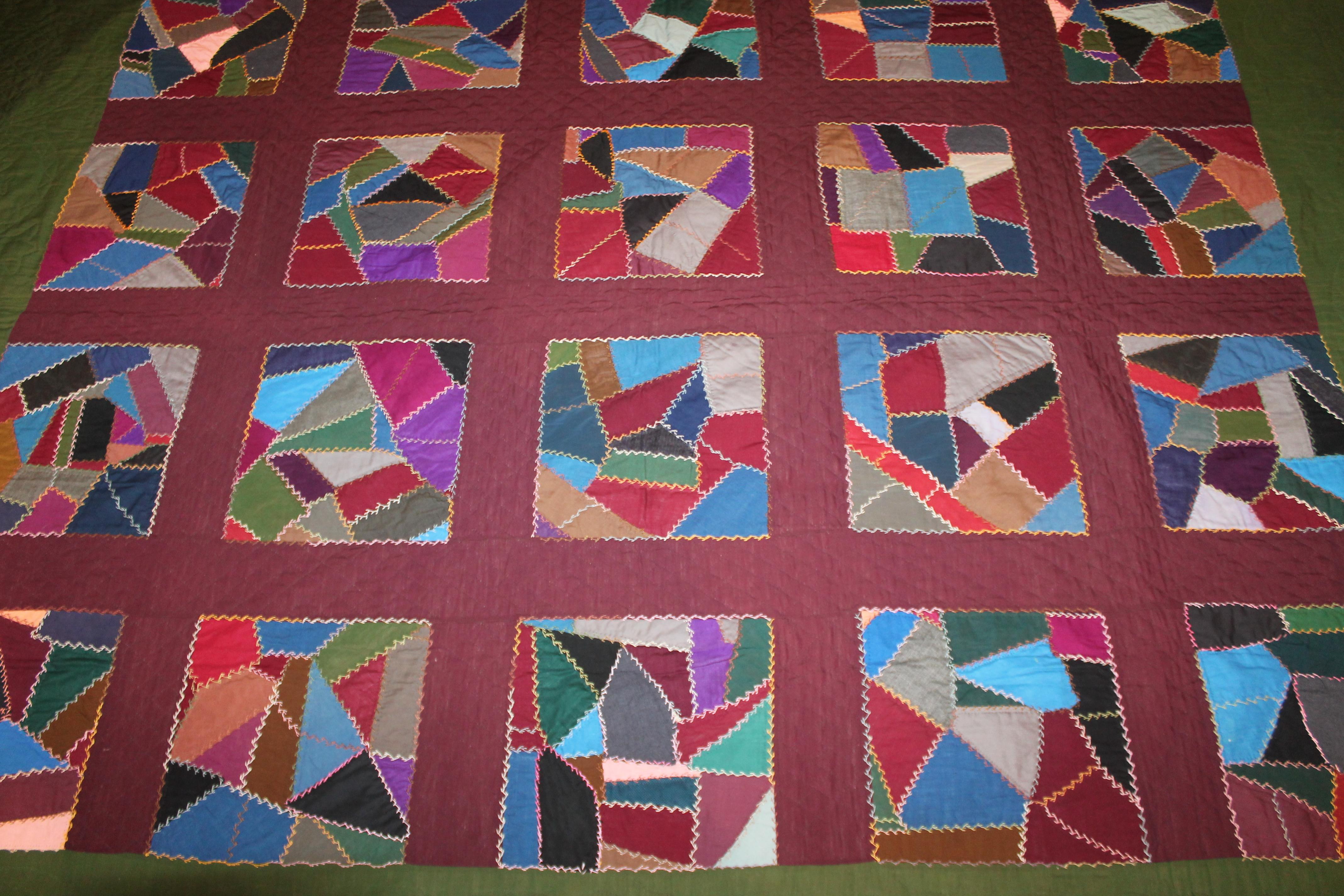 Americano Amish Quilts 1920, trapunta in lana, Lancaster Co.Pa. in vendita