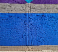 Amish All Wool Lancaster Co. Pa Diamond in A Square Quilt