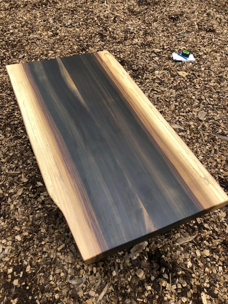 Amish Artisan Made Poplar Live Edge Coffee Table For Sale At 1stdibs