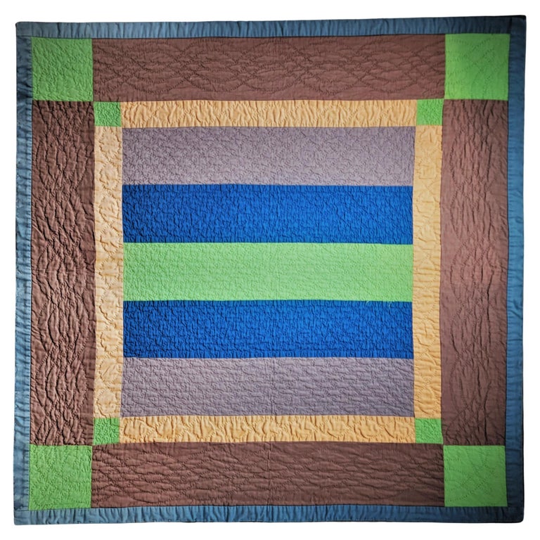 Amish Bars Crib Quilt from Pennsylvania For Sale at 1stDibs