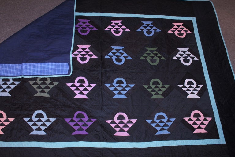 Amish Baskets Quilt from Holmes County, Ohio For Sale at 1stDibs