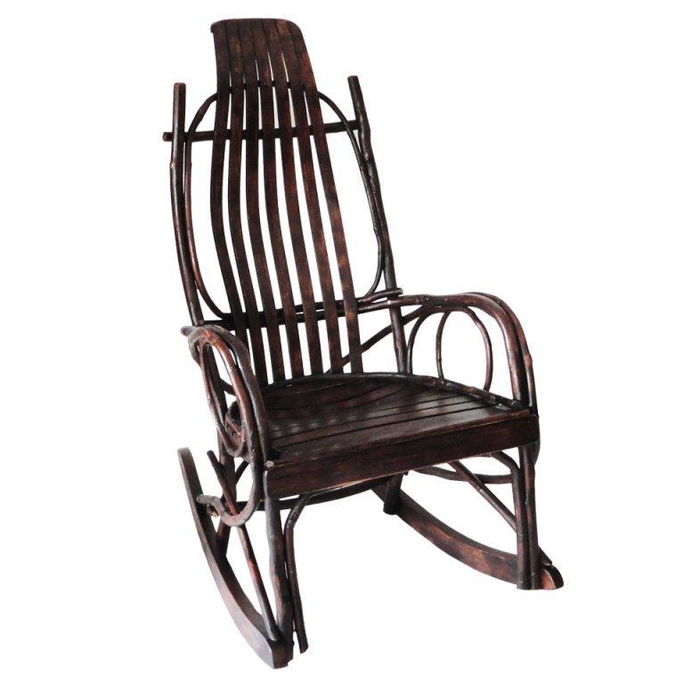 Amish Bent Wood Rocking Chairs, Adults and Child's, 2 4