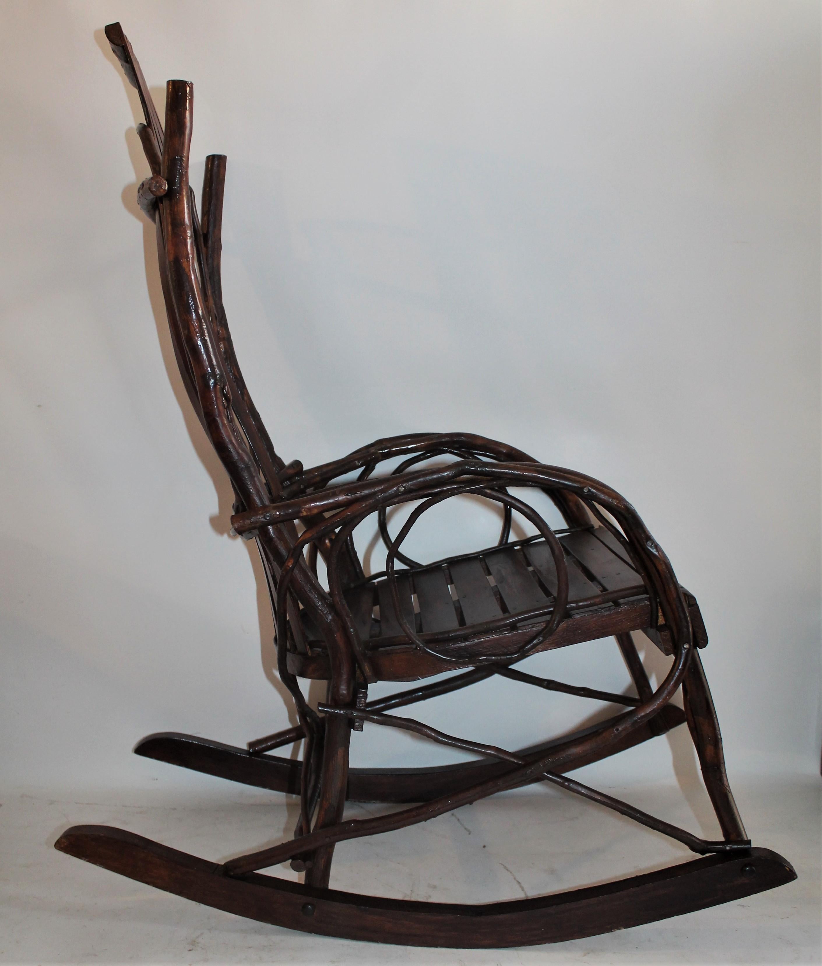 Hand-Crafted Amish Bent Wood Rocking Chairs, Adults and Child's, 2