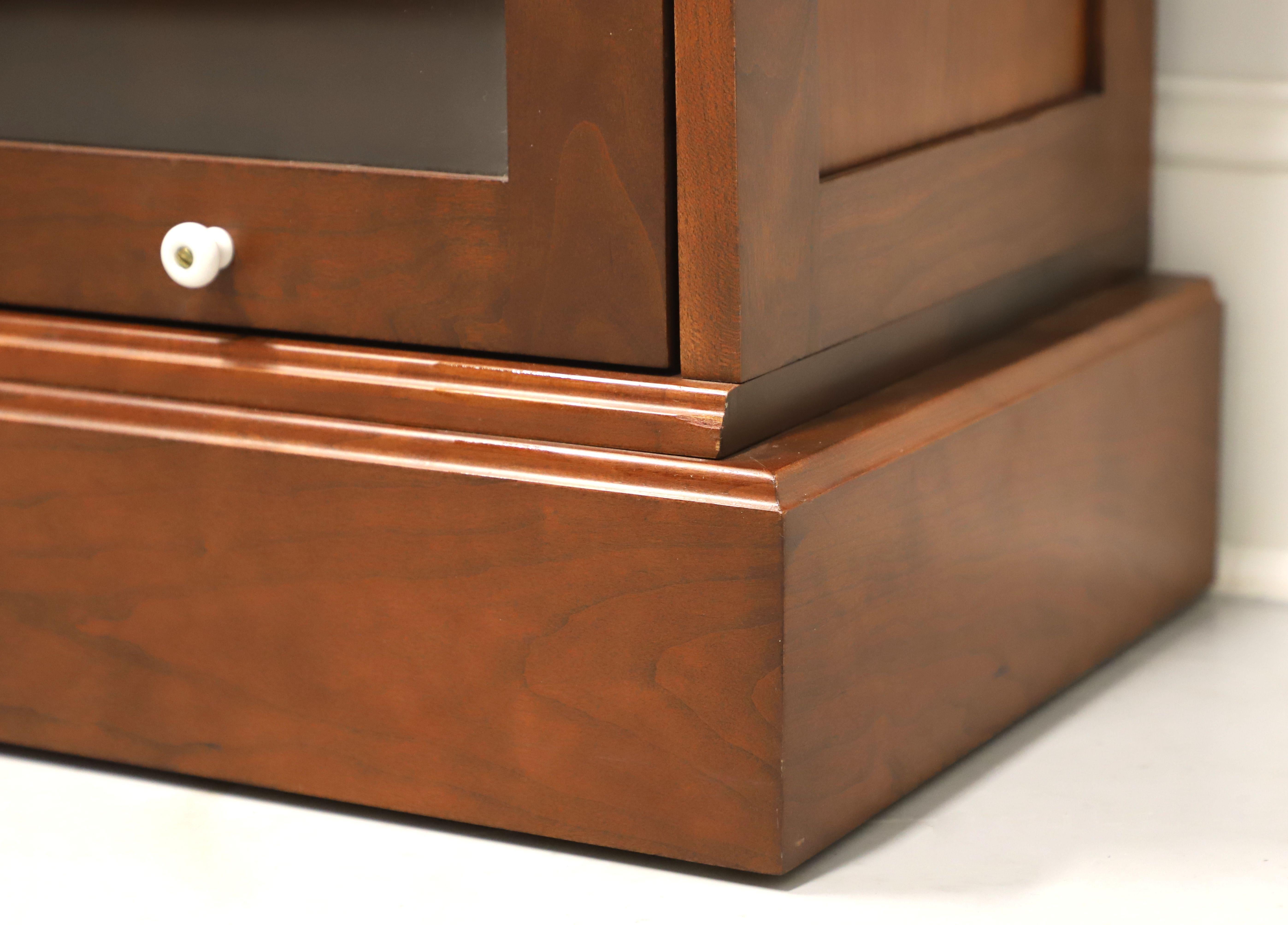 Amish Made Solid Cherry Matched Three Stack Barrister Bookcases - Pair 2