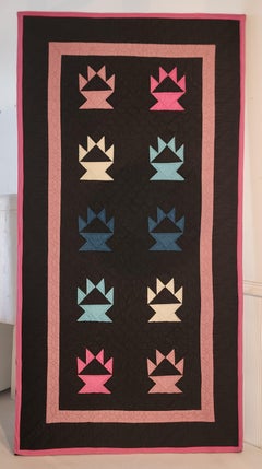 Amish Quilts en berceau monté sur panier de chips