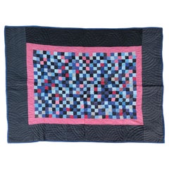 Amish One Patch Crib Quilt from Ohio