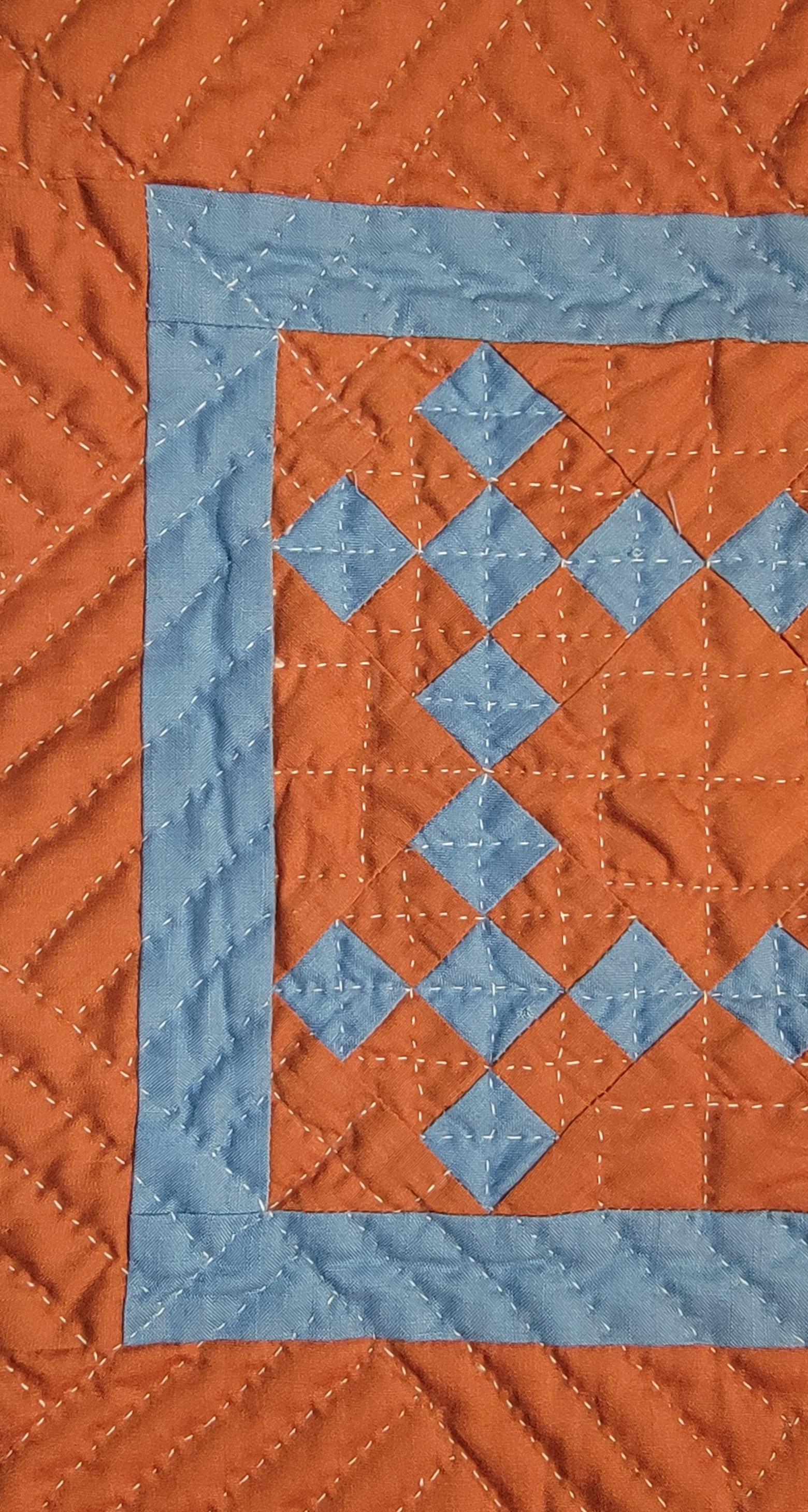 Colcha para muñecas con cadena de sellos postales amish Arte popular en venta