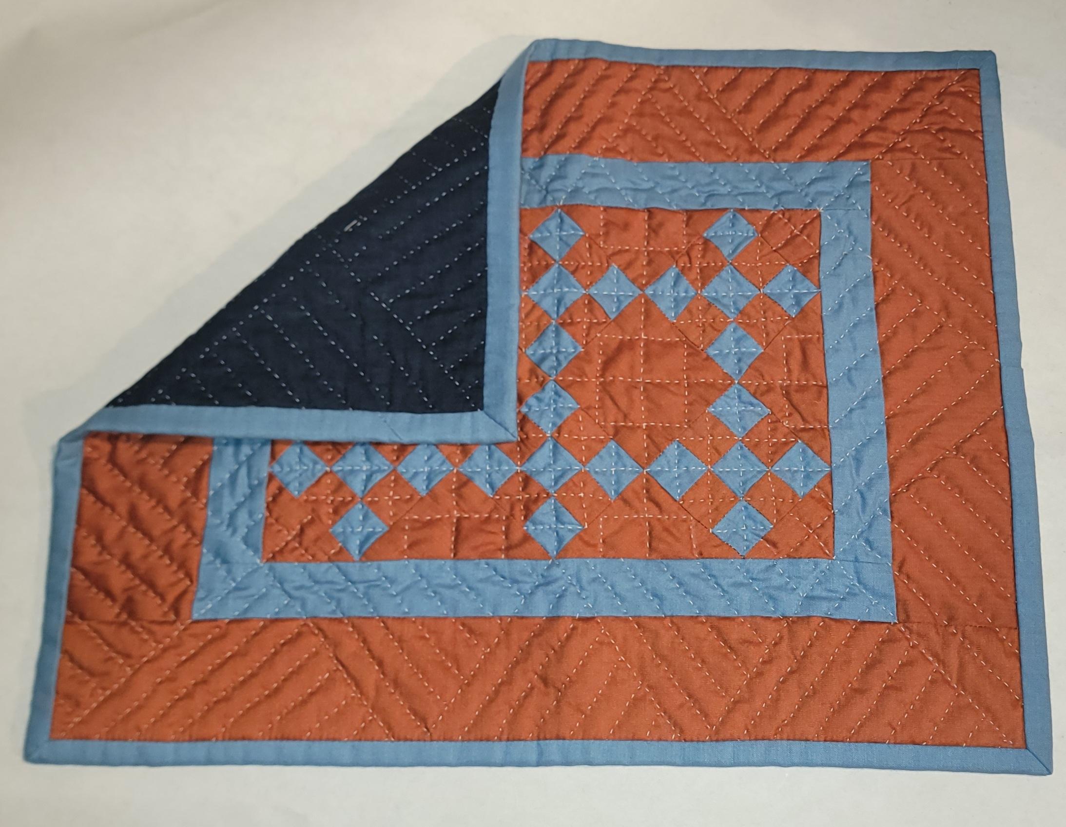 Colcha para muñecas con cadena de sellos postales amish Estadounidense en venta