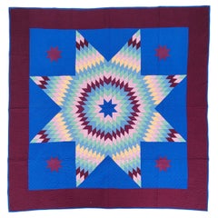 Amish Star Antique Quilt From Pennsylvania