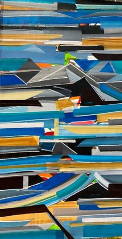 Astratto, Acrilico su tela di un artista indiano contemporaneo "In magazzino"