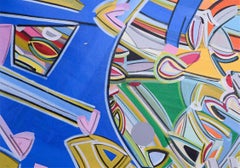 Abstract, Acrylic Painting, Bands of color by Indian Artist Amit Kalla"In Stock"