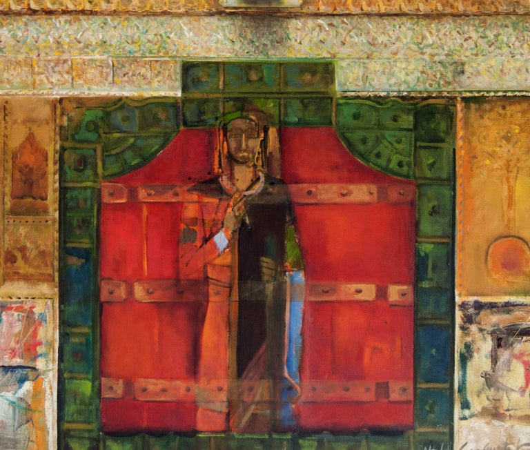 Amitabh Sengupta Embedded On The Door Red Mythscape Series
