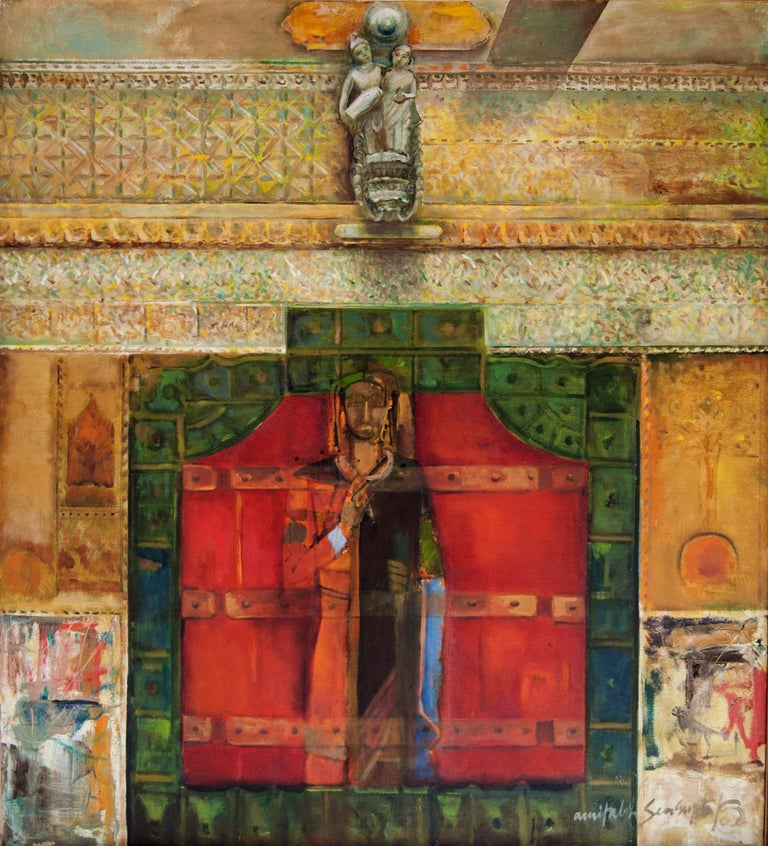 Amitabh Sengupta Embedded On The Door Red Mythscape Series