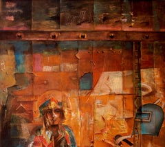 Inconsistent Dialogue, Mythscape Series, Abstract Art, Oil Painting "In Stock"