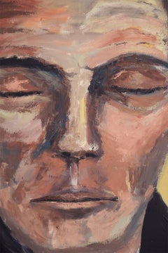 Figurative Oil Painting on Canvas - Man Portrait - Earth Tones - Mexican Artist