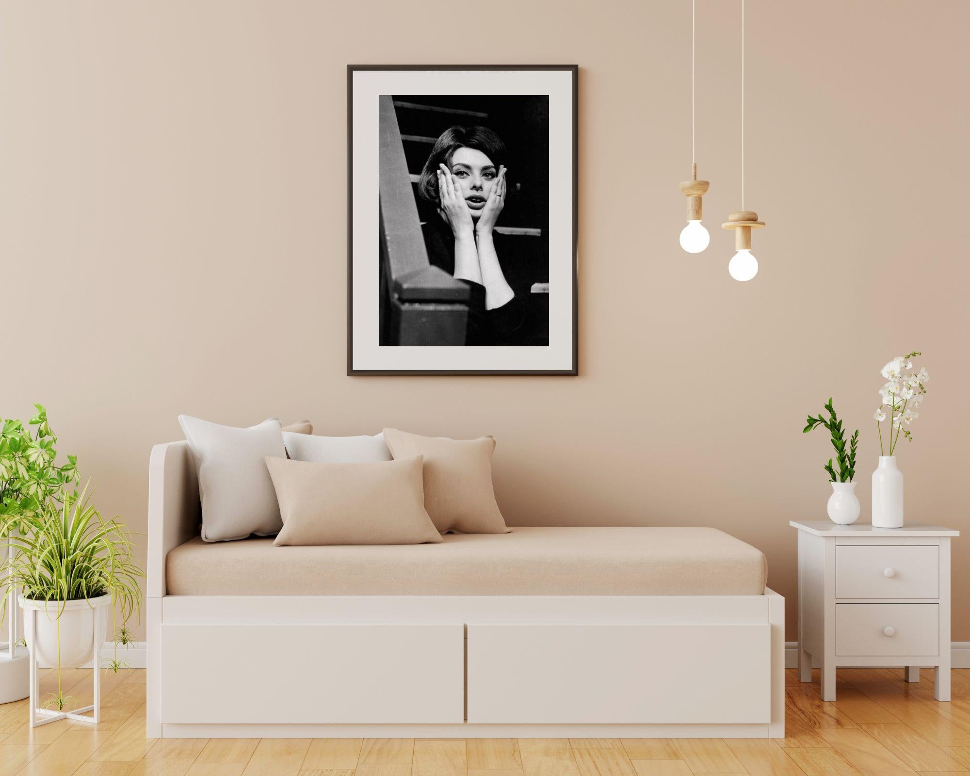 Sorprendió a Sophia Loren - Photograph de Amleto Calzolari