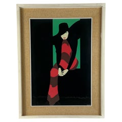 Amleto Dalla Costa, Original-Serigrafie gerahmt, Mailand Italien 1980er Jahre
