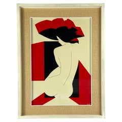 Amleto Dalla Costa, sérigraphie originale encadrée, Milan Italie 1980