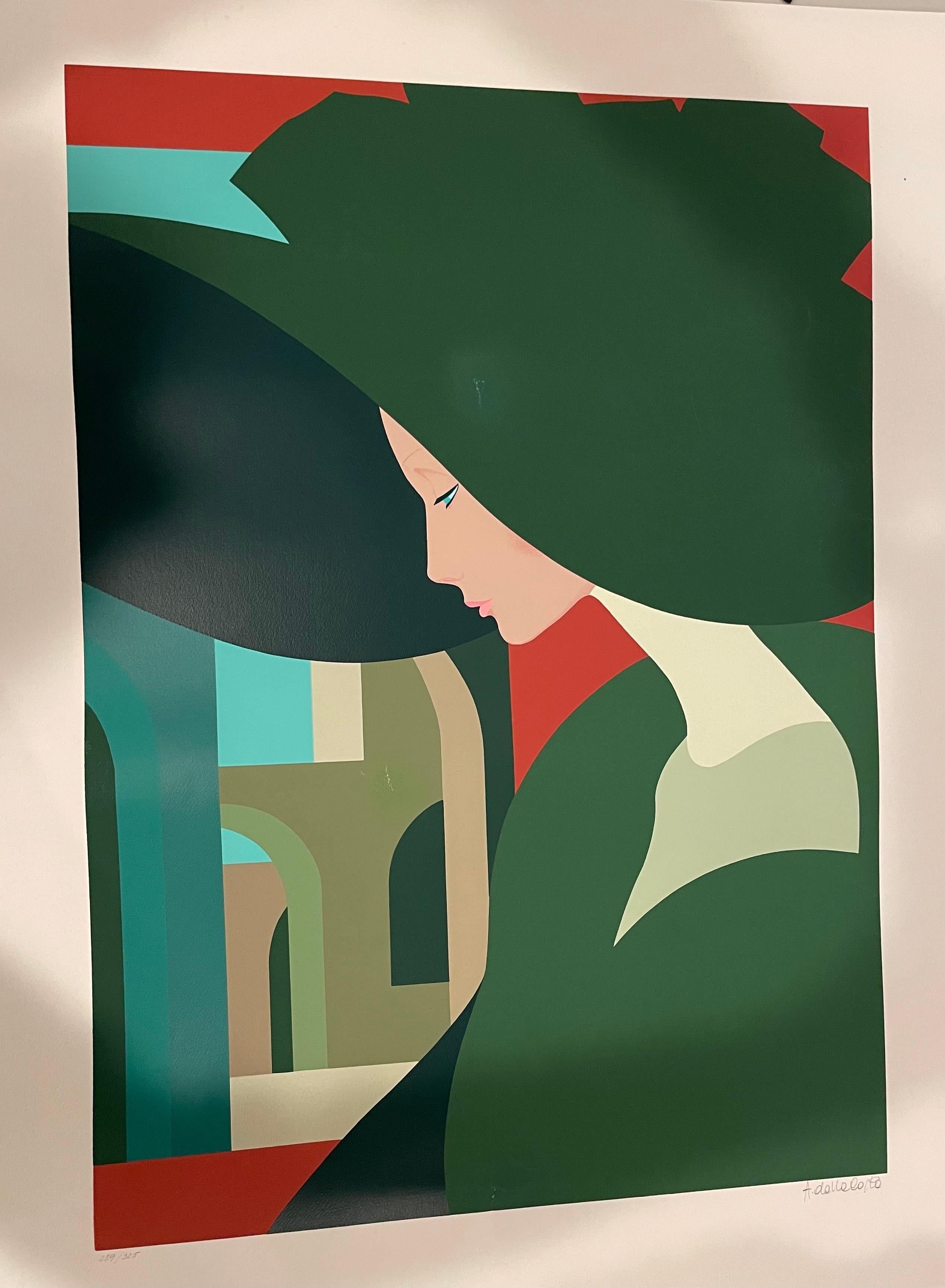 Amleto dalla Costa, "Donna con cappello verde".
