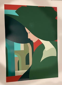 Amleto dalla Costa, "Donna con cappello verde".