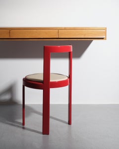 Amma Floating Wall Console, Maple Wood, Italian, Circa 1950s