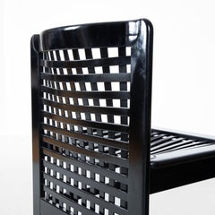 Ammannati and Vitelli, Pozzi and Verga Transenna chairs, black, set of 6