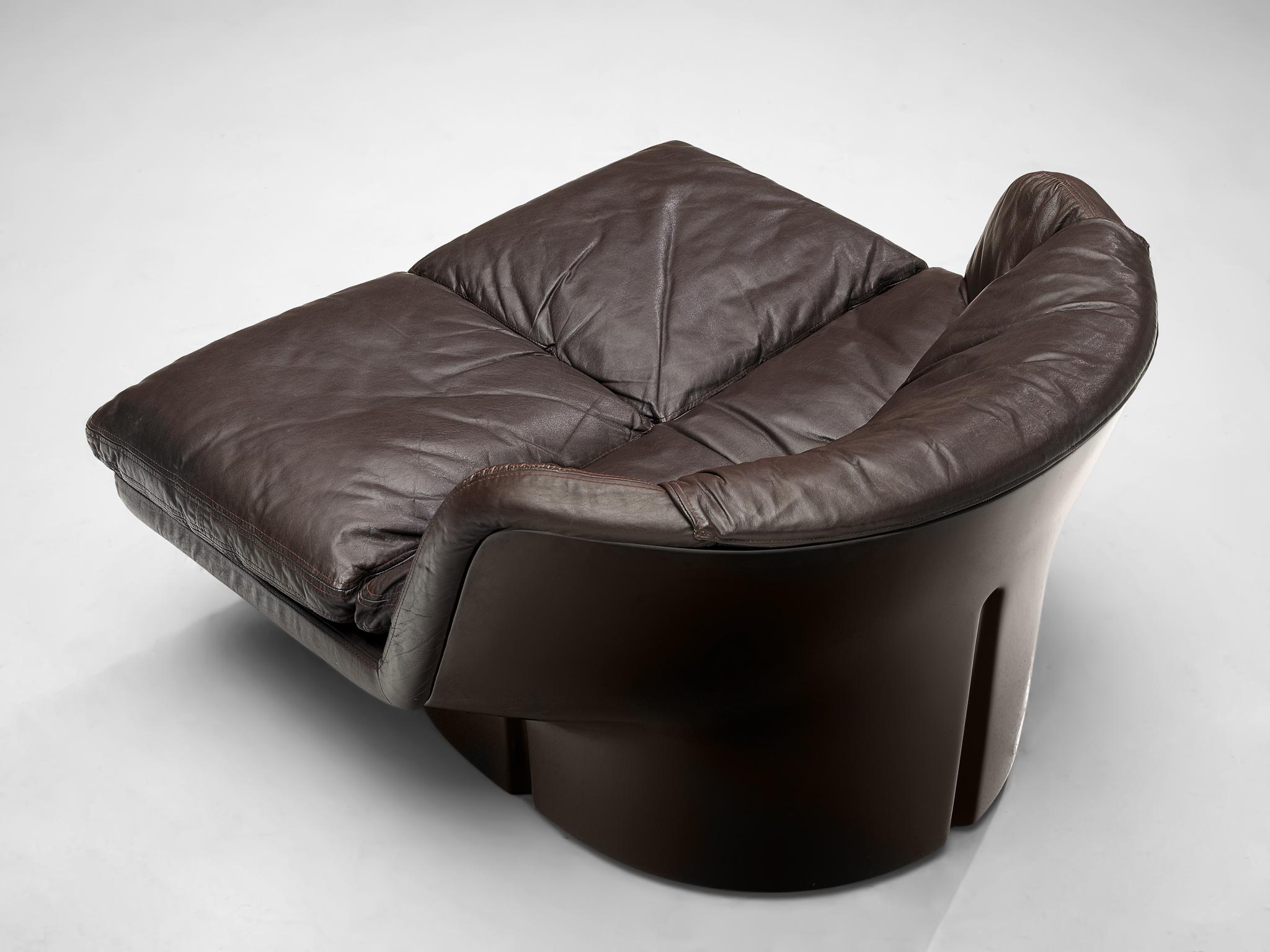 Ammannati and Vitelli Lounge Chair in Leather For Sale at 1stDibs