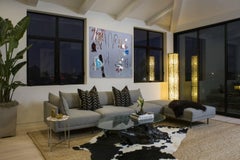 Jackson - original gray abstract painting by Ammon Rost