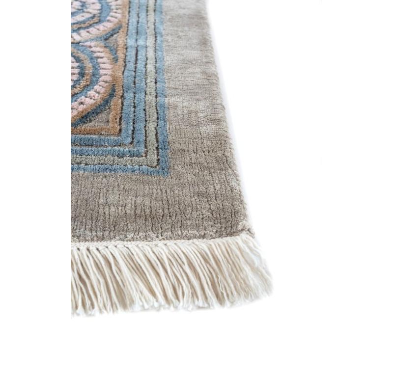 Modern Ammonodia Classic Gray & Classic Gray 200X300 cm Hand Knotted Rug For Sale