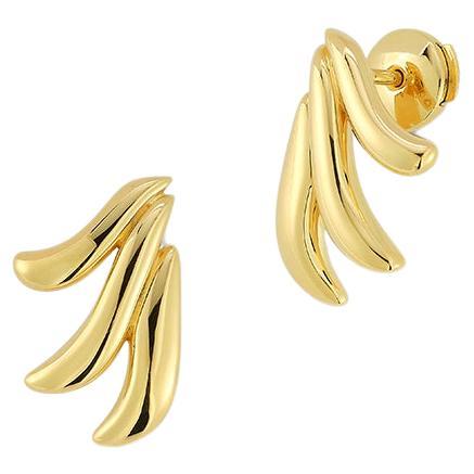 Ammrada Aspect 18k Yellow Gold Earring For Sale