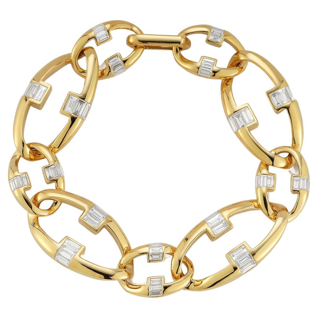 Double Link Cable Bracelet at 1stDibs