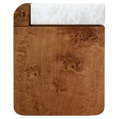 Table d'appoint Amo en bois et onyx Marbera