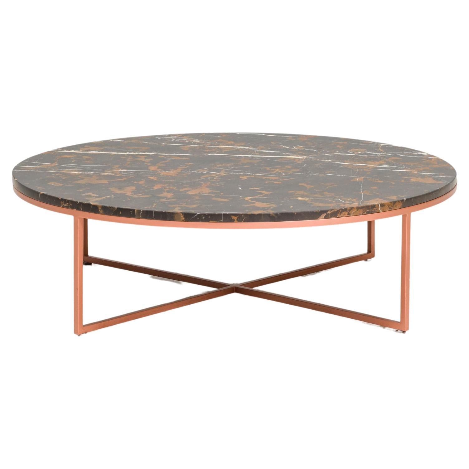 Amode Porto Black Gold Marble Coffee Table For Sale