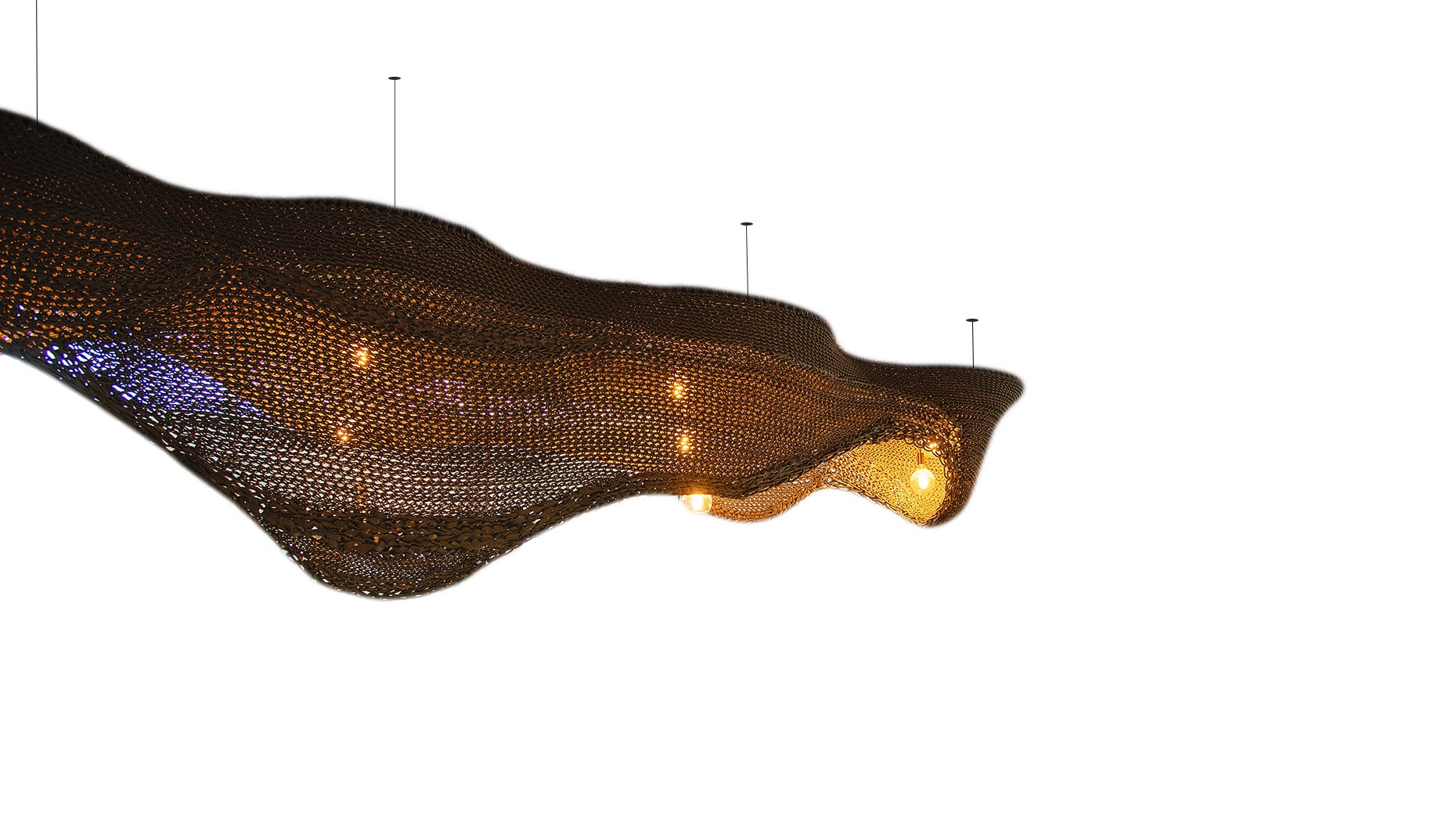 Lustre à Sculpture d'Intérieur / Extérieur Amoeba Bohemian par Studio Lloyd en vente