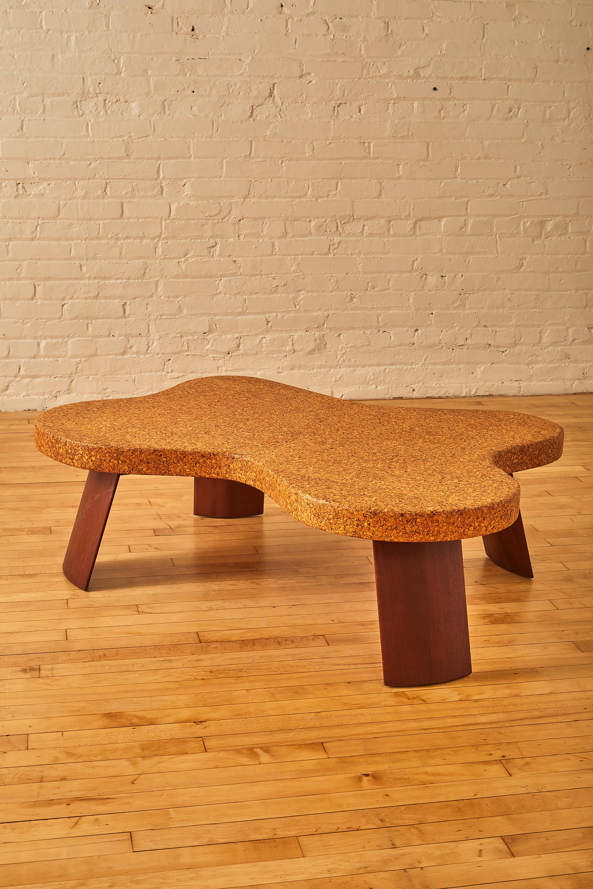 Mahogany Amoeba Coffee Table by Paul T. Frankl 'Model 5005' For Sale
