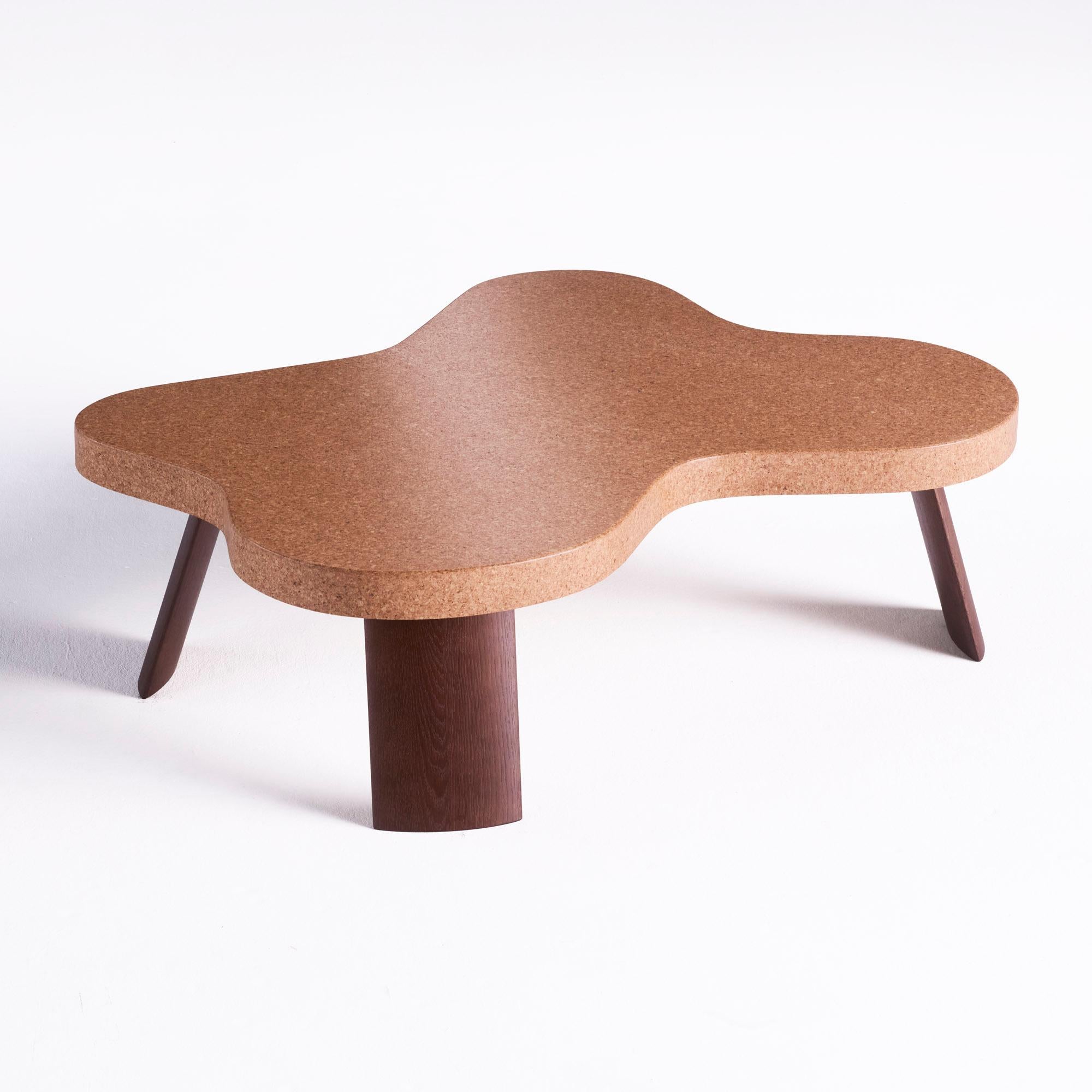 Paul T. Frankl (1886-1958) designed the Amoeba Table (also called “Model no. 5005” and “Cloud Table”) for the Michigan-based Johnson Furniture Company in the late 1940s. The low, cloud-shaped table was marketed as a “cocktail table”, a modernized