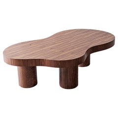 Amoeba Walnut Coffee Table