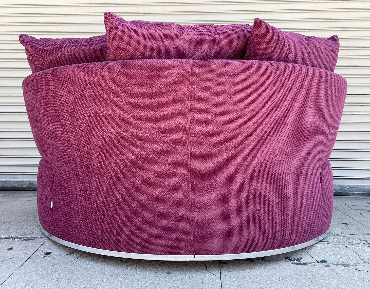 Aluminum Amoenus Circular/Swivel Sofa by Antonio Citterio for B&B Italia