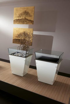 Amon Glass Planter/Vase, Designed by Roberto Garbugli, Made in Italy