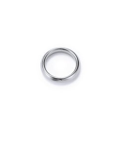 18kt gemaserter biologischer Amore Angled Ehering aus Weißgold