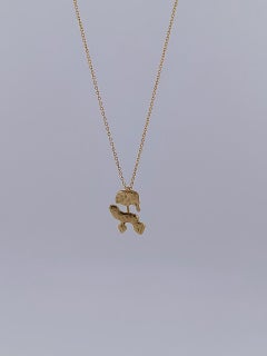 Amorfo Pendant in 24K Gold-Plated Bronze by xMartaja