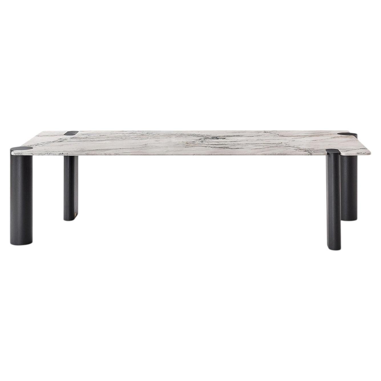 Amoris Marble & Moka Ash Dining Table For Sale