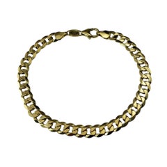 Vintage Amoro 14 Karat Yellow Gold Curb Link Bracelet #20925