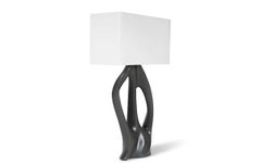 Amorph Ana Table lamp Gray Lacquer with Ivory silk shade