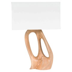 Amorph Ana Table lamp Honey stain on Ash wood with Ivory silk shade